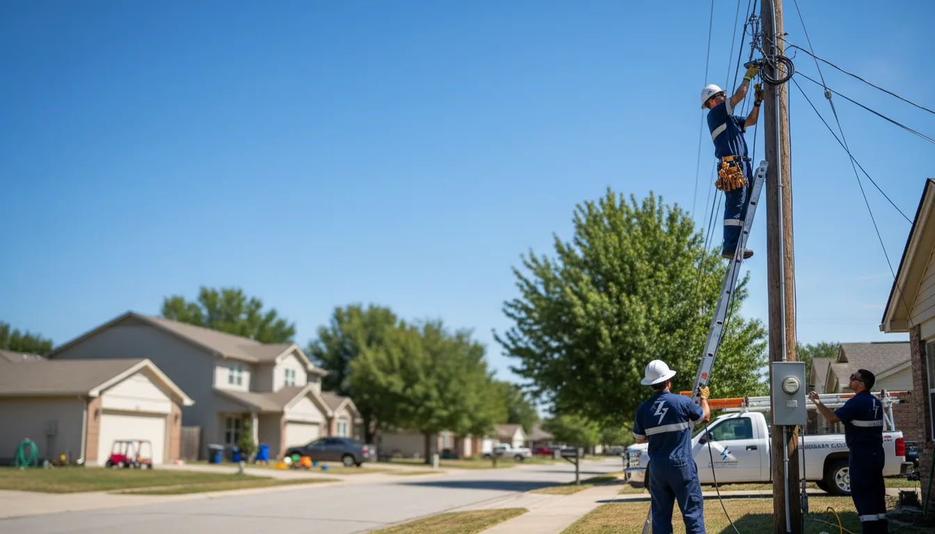 Residential electrician providing installation services in Mosheim, TN